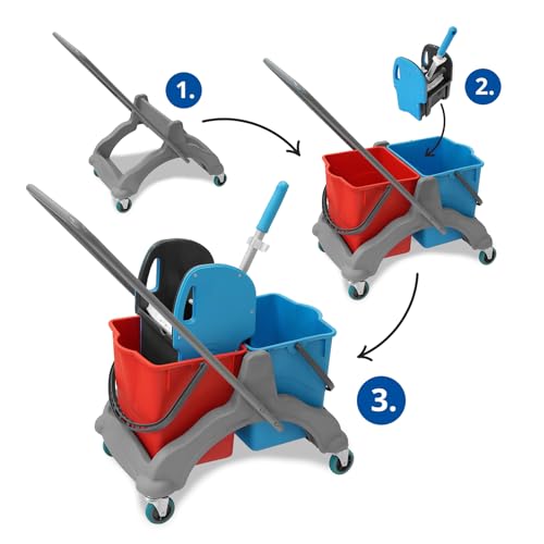 Hypafol Putzwagen Set mit 2x25l Eimern - 5