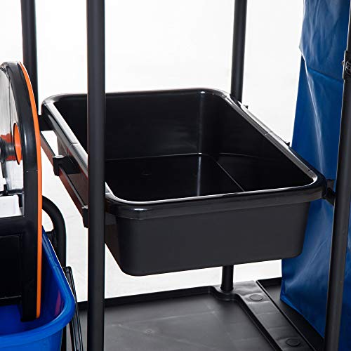 HOMCOM Putzwagen mit 4 Rollen und Eimern - 9