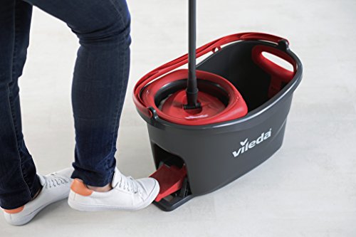 Vileda Turbo EasyWring & Clean Komplett-Set, Wischmop und Eimer mit PowerSchleuder - 4