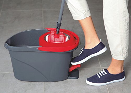 Vileda EasyWring UltraMat Komplett-Set, Bodenwischer und Eimer mit PowerSchleuder - 6