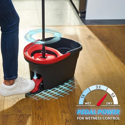 Vileda EasyWring & Clean Komplett-Set, Wischmop und Eimer mit PowerSchleuder - 2