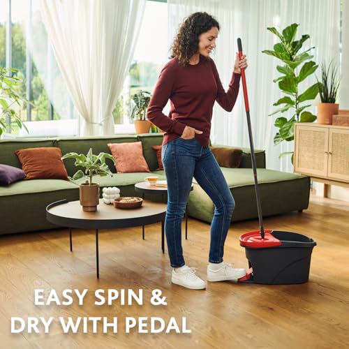 Vileda EasyWring & Clean Komplett-Set, Wischmop und Eimer mit PowerSchleuder - 3