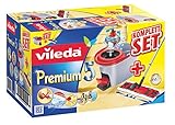 Vileda Premium 5 Komplett-Set, extra breiter Bodenwischer und Eimer mit Powerschleuder - 2