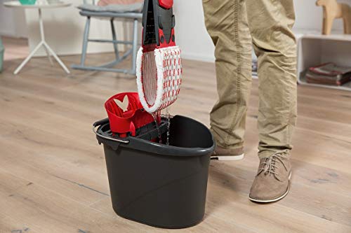 Vileda UltraMat 2in1 Komplett-Set, Bodenwischer und Eimer mit PowerPresse - 6