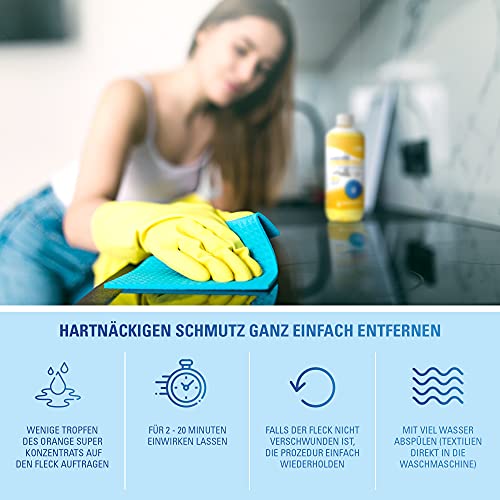 Maxxi Clean Orangenreiniger Konzentrat Reinigungsmittel 500 ml – Universalreiniger als Glasreiniger, WC Reiniger, Badreiniger und Küchenreiniger für Haushalt und Industrie – extra stark - 3