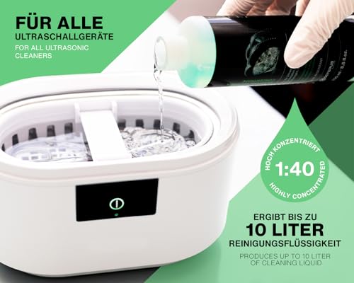 Octopus Ultraschallreiniger Konzentrat für die Reinigung von Schmuck, Brillen, Dental, Edelmetallen und Druckköpfen im Ultraschallbad, 250ml - 6