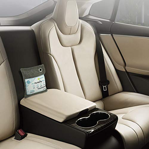 Apalus® Luftentfeuchter Auto | Luftreiniger Beutel Aus Bambus Aktivkohle, Der Natürliche Auto Lufterfrischer & Raumerfrischer ist der perfekte Geruchsentferner für Auto, Schlafzimmer und Abstellräume - 7